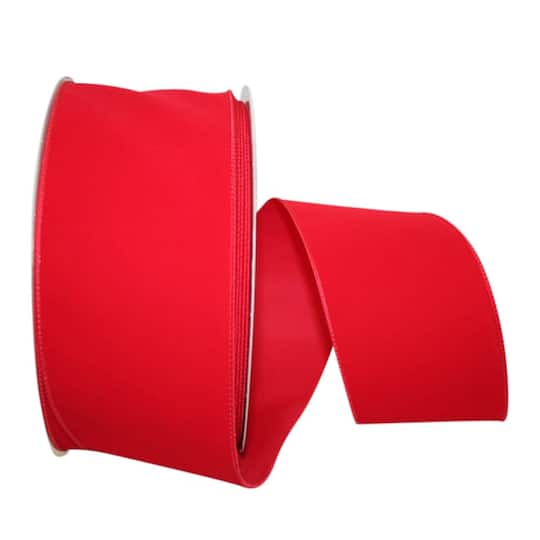 JAM Paper 4" x 50yd. Velvet Wired Ribbon